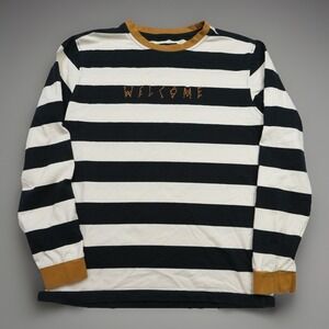 Welcome Long Sleeve T Shirt Stripe Long sleeve T-Shirt Size Medium 19x26 inches